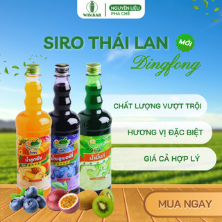  Siro Thái Lan Dingfong Có Đủ Các Mùi Chai 755ml - nhiều hương vị - dùng hco trà sữa soda đá xay 