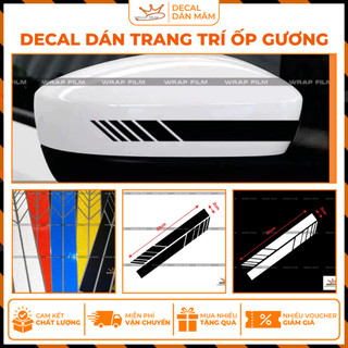 Decal dán trang trí ốp gương phản quang 3M - Phù hợp với tất cả các xe, độ bám dính tốt, không phai màu, không thấm nước
