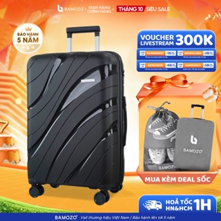 Vali du lịch Chống vỡ size 20/24/28 Bamozo nhựa PP cao cấp, khóa kéo chống rạch hai lớp_Nancy