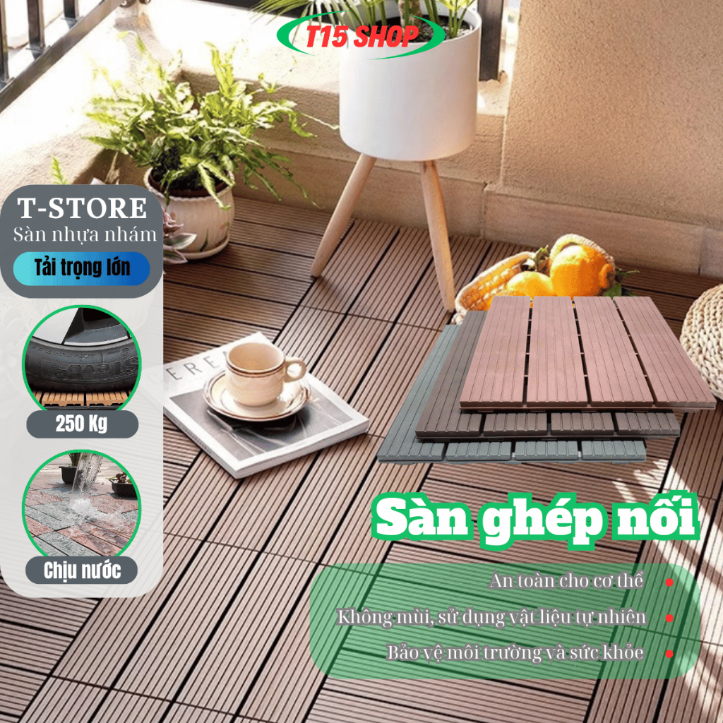 [LOẠI 1] Vỉ lót sàn nhựa 4 NAN, 5 NAN ❣️ XẢ  KHO ❣️Vỉ lót sàn nhựa 4 nan, 5 nan trang trí ban công