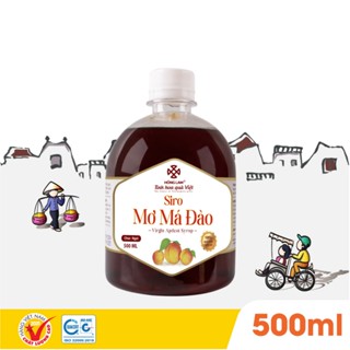  Siro Mơ Má Đào Hồng Lam – Siro trái cây chua ngọt thanh mát – Pha chế trà đồ uống món tráng miệng 