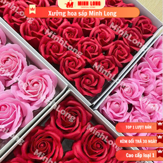 Loại 1  Hộp 50 Bông Hoa Sáp 3 Lớp 5 Lớp  Hoa Sáp Thơm Cao Cấp Loại 1 Màu chia theo hộp dễ lựa chọn