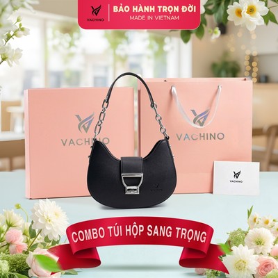 COMBO Hộp quà (Túi xách sang chảnh VACHINO-TX042 + Hộp + Túi Giấy + Túi rút đựng sản phẩm + Thiệp viết lời chúc)