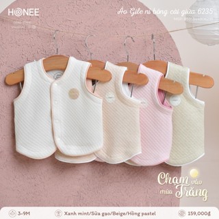  Áo Gile Honee Nỉ Dày Dặn Cho Bé Trai Bé Gái Sơ Sinh Đến 18M 