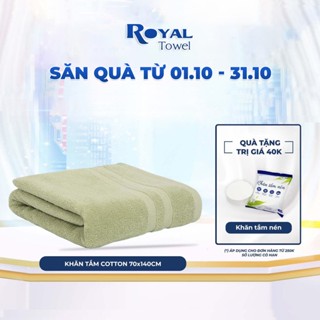 Khăn tắm lớn 70x140cm ROYAL TOWEL 100% cotton siêu dày, thấm hút tốt, không đổ lông, không ra màu dùng cho spa khách sạn