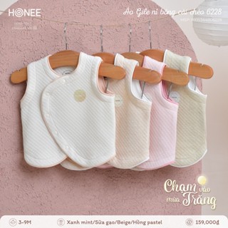  Áo Gile Honee Nỉ Bông Mềm Mại Cho Bé Trai Bé Gái Sơ Sinh Đến 6M 