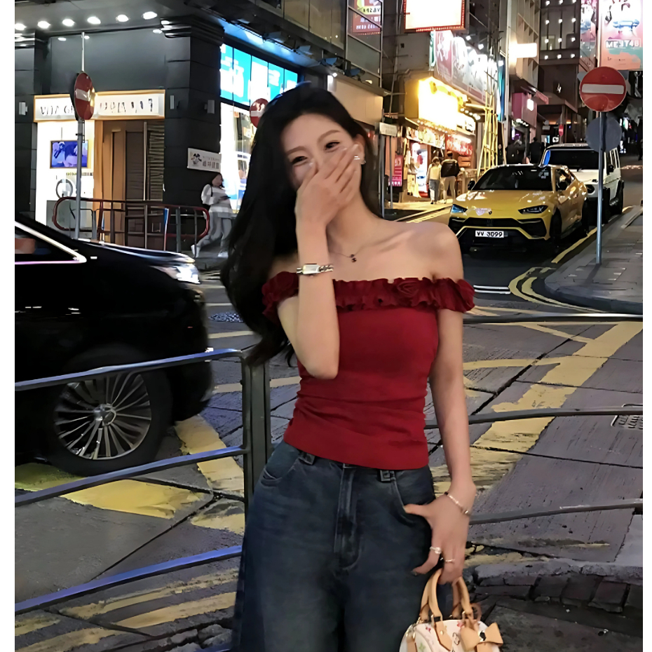 (DEAL MỞ BÁN) Áo Thun Nữ Trễ Vai Viền Bèo BYJANE-655 | BigBuy360 - bigbuy360.vn