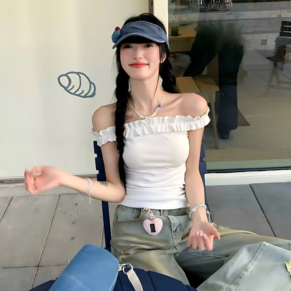 (DEAL MỞ BÁN) Áo Thun Nữ Trễ Vai Viền Bèo BYJANE-655 | BigBuy360 - bigbuy360.vn