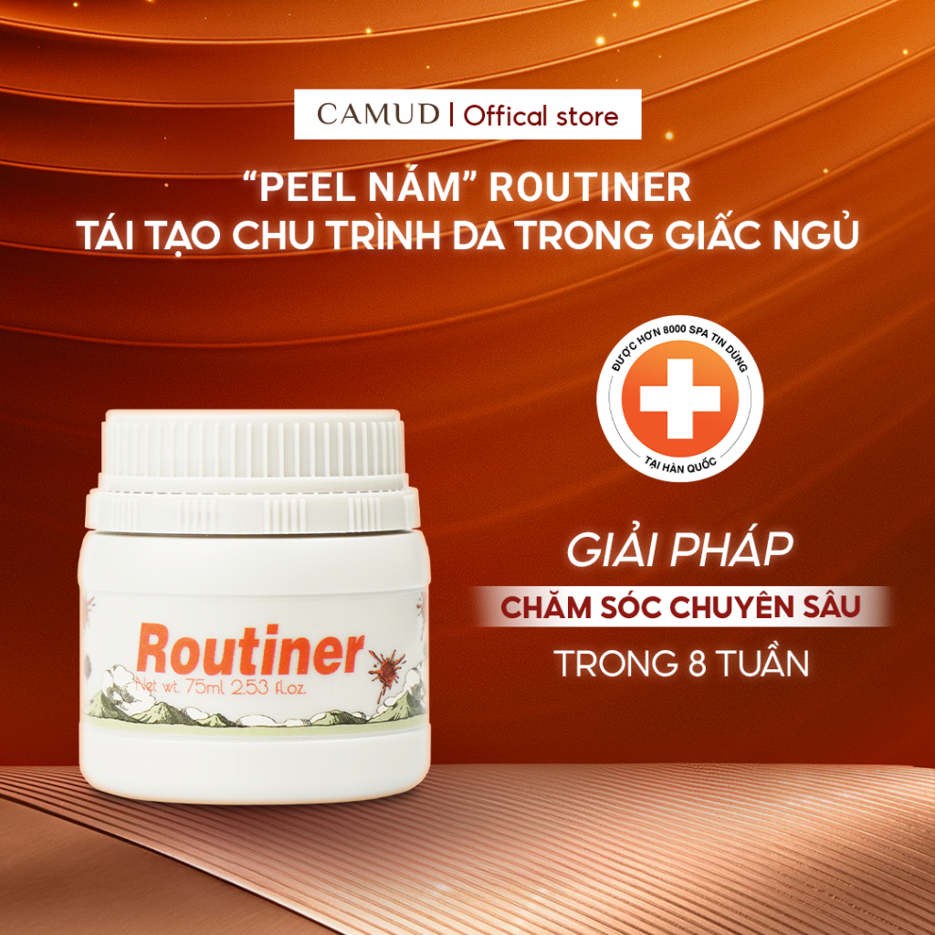 Sáp peel da sinh học tái sinh da sau 1 đêm Pharmesthetic aXENDA Routiner lọ 75ml CAMUD