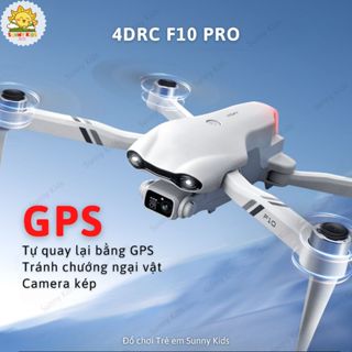 [GPS] Flycam 4DRC F10 Pro Định Vị GPS, Tự Quay Về, Phạm Vi Lên Tới 1000m, Drone Điều Khiển Từ Xa Camera Kép - Sunny Kids