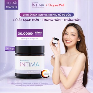Men vi sinh phụ khoa Lactobact Intima bổ sung lợi khuẩn, Cranberry, D-Mannose từ Đức 1 hộp 30 viên