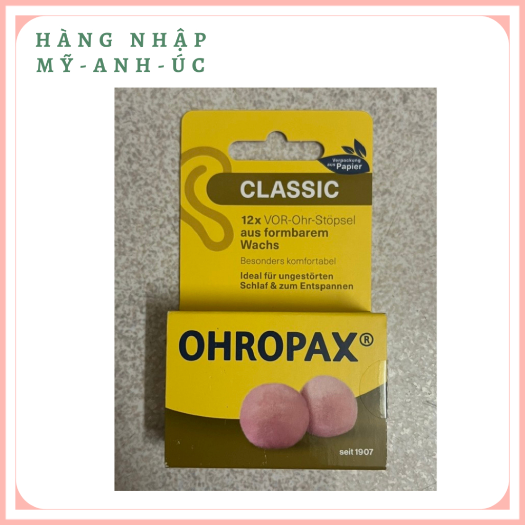 Ear Plugs 2X12 Ohropax Wax Can Ear Plugs Against Noise Sleep