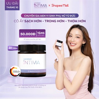 Hộp 60 viên men vi sinh phụ khoa Lactobact Intima bổ sung lợi khuẩn, Cranberry, D-Mannose từ Đức