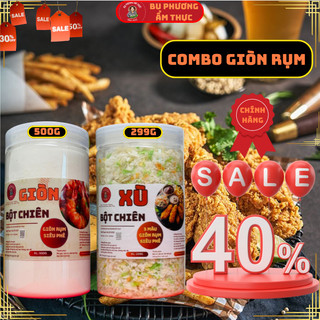 Combo Siêu Giòn Rụm: Bột Chiên Giòn 500G - Bột Chiên Xù 229G Bu Phương Ẩm Thực ( BP09 + BP10 )