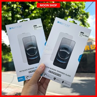  Kính cường lực KUZOOM không viền đen siêu trong suốt bảo vệ màng loa dành cho iphone 13 14 15 16 17 Plus Pro Promax 