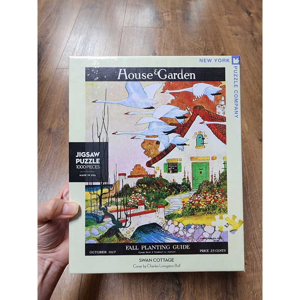 Bộ xếp hình 1000 miếng Jigsaw New York Puzzle Company - House & Garden -  SWAN COTTAGE - NYPC098