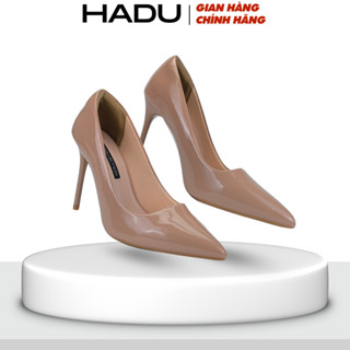Giày Cao Gót 9P Bít Mũi KRISTAL HADU M968 Da PU Cao Cấp Lót Êm Mềm Đế TPR Chống Trượt BH 12T