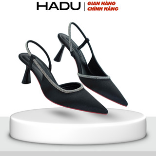  Giày Cao Gót 7P Slingback Viền Đá KEISHA HADU M7153 Chất Liệu Cao Cấp Đế TPR Chống Trượt BH 12T 