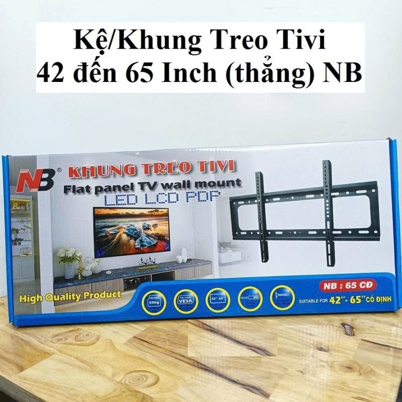 Khung Treo Tivi Cố Định Loại Thẳng 26-37inch / 37-42inch / 42-65inch NB / HT