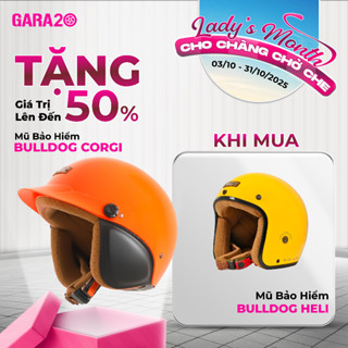 [Mua 1 tặng 1] Mũ Bảo Hiểm 3/4 Nam Nữ BULLDOG Heli Nhẹ Phong Cách Retro Cổ Điển Lỗ Khoá Chống Trộm