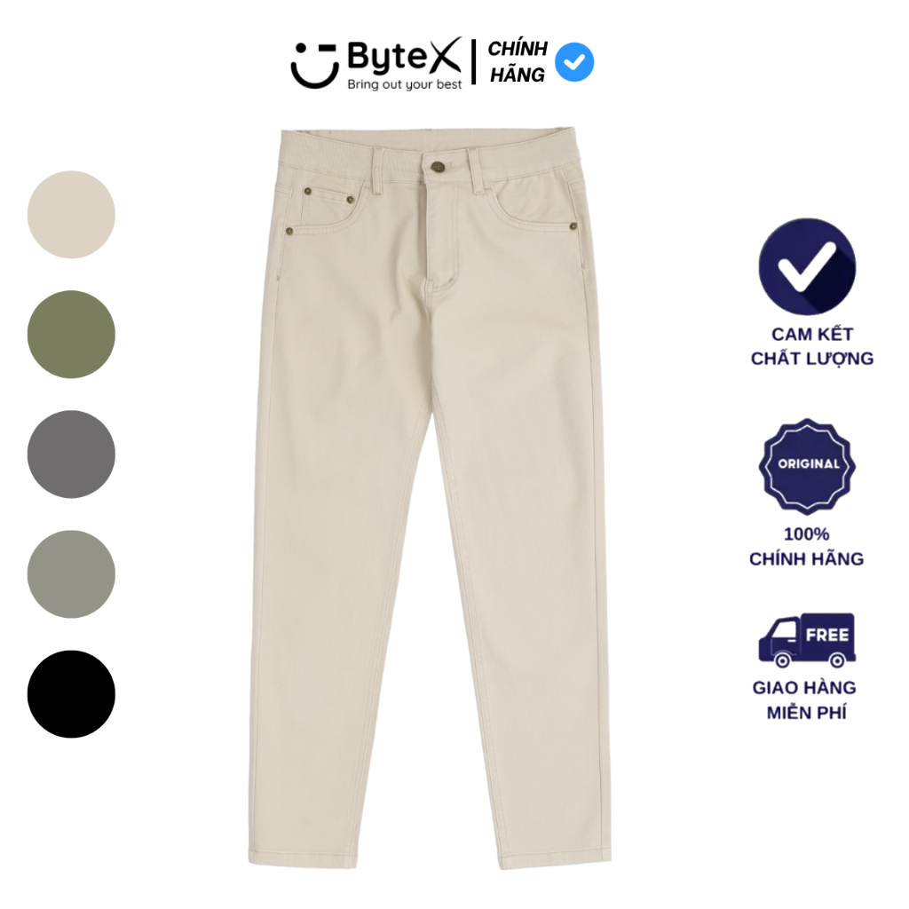 Quần Jeans ByteX Nam Basic – Form Slim Fit