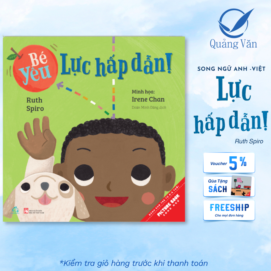 Sách song ngữ STEM Bé yêu Lực hấp dẫn cho bé từ 0-6 tuổi