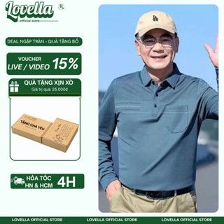  Áo Thun Dài Tay Nam Trung Niên Hàng Quảng Châu Chất Mềm Mịn Đẹp Áo Thu Đông Có Cổ Tặng Bố Tặng Ông Cao Cấp 