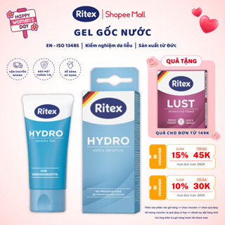 Gel Bôi Trơn RITEX HYDRO Gốc Nước Tuýp 50ML Hương Thơm Dịu Nhẹ Cho Cuộc Yêu Đê Mê