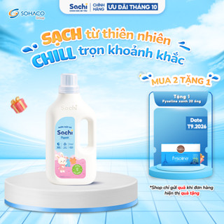 Nước Giặt Xả Sachi Organic Cho Bé Hương Hoa Hồng, Am Toàn Cho Trẻ Sơ Sinh, Sạch Sâu Kháng Khuẩn 2KG