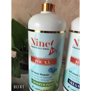 Dầu Gội xả siêu mượt Nine Spa 2000ml hương nước hoa  mẫu mới