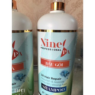 Dầu Gội xả siêu mượt Nine Spa 2000ml hương nước hoa  mẫu mới