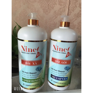 Dầu Gội xả siêu mượt Nine Spa 2000ml hương nước hoa  mẫu mới