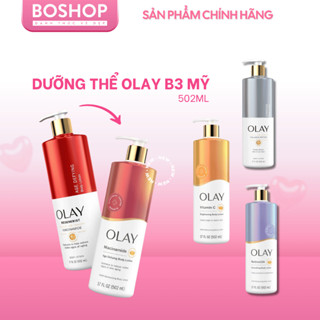  Sữa Dưỡng Thể Trắng Da Olay B3 Collagen Peptide Retinol Niacinamide 502ml Bản Mỹ 