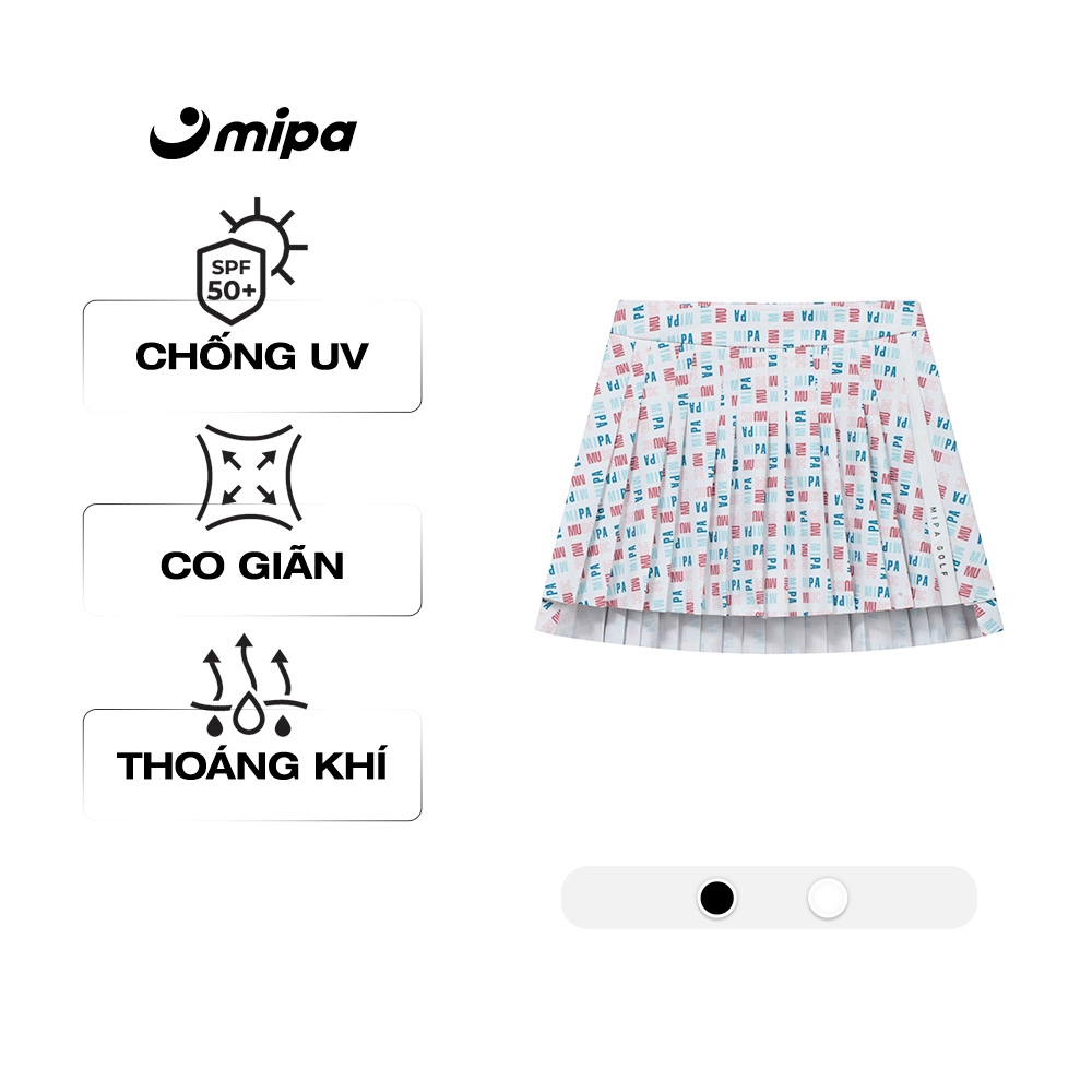 Chân váy golf dáng xòe MIPA thời trang golf cao cấp chất liệu thoáng khí có quần bảo hộ Pandora Skir