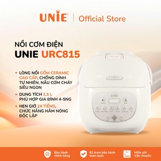 Nồi Cơm Điện lòng gốm Unie URC815, dung tích 1.5l, đa tính năng cao cấp Nấu cơm cháy, nấu cháo, hầm.