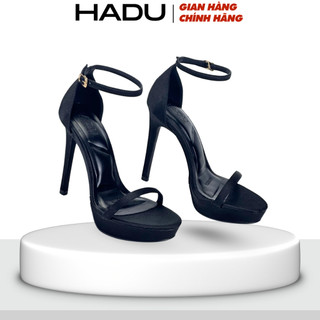  Giày Sandal Cao Gót 12P Quai Ngang Đúp Trước 3P HADU M974 Form Dáng Chắc Chắn Êm Ái BH 12T 