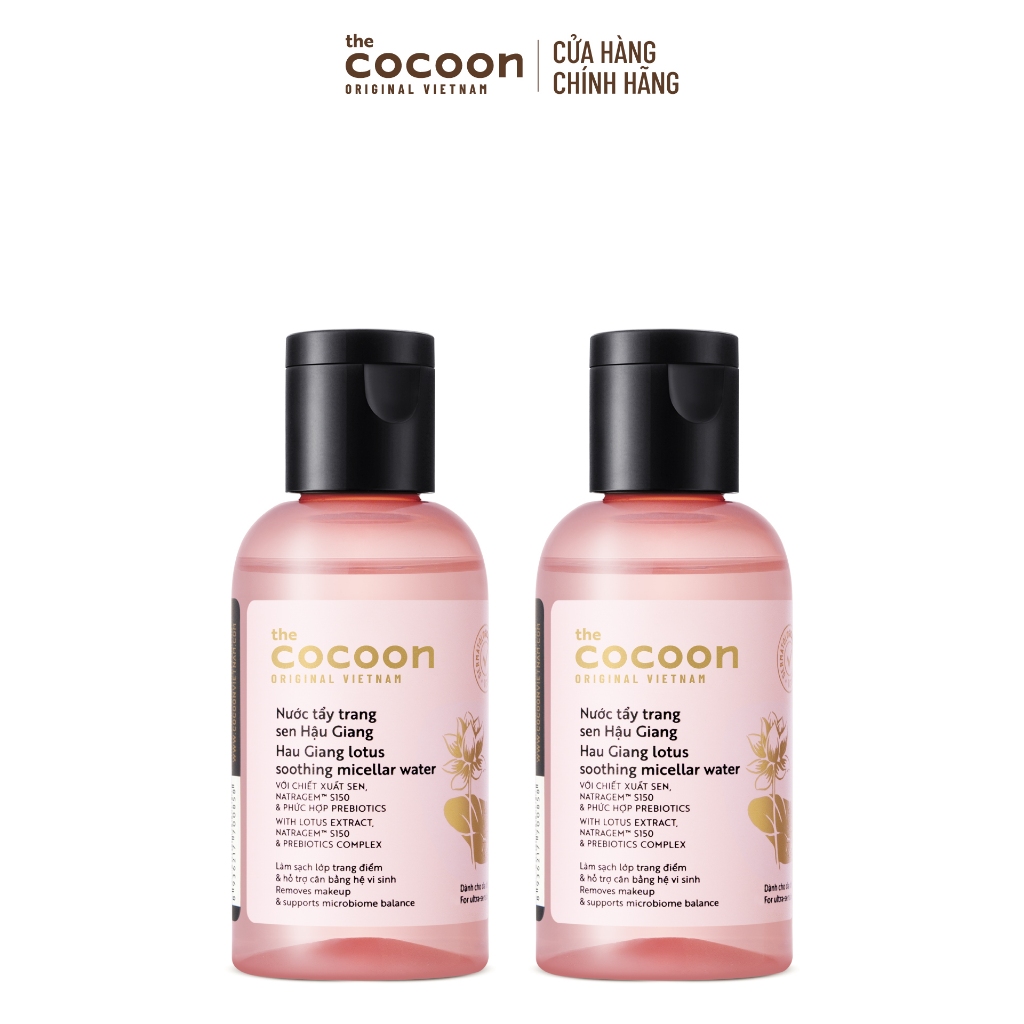 HÀNG TẶNG KHÔNG BÁN - Combo 2 Trial size - Nước tẩy trang sen Hậu Giang 50ml