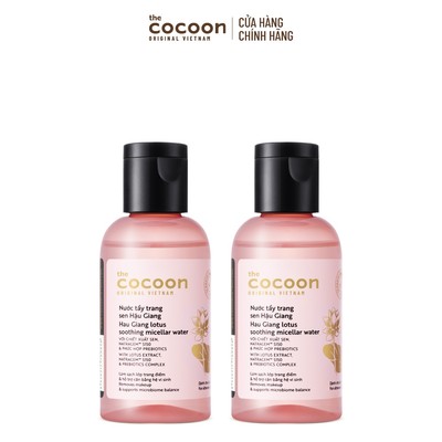 HÀNG TẶNG KHÔNG BÁN - Combo 2 Trial size - Nước tẩy trang sen Hậu Giang 50ml
