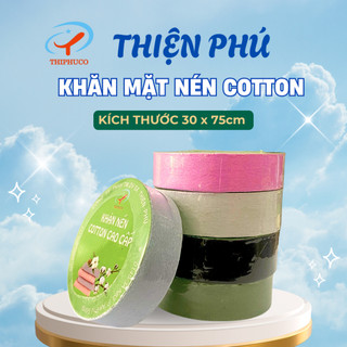  Khăn Tắm Nén Du Lịch Hàng Việt Nam Thiện Phú 30*75*65g Chất Liệu Cotton Tái Sử Dụng Nhiều Lần 
