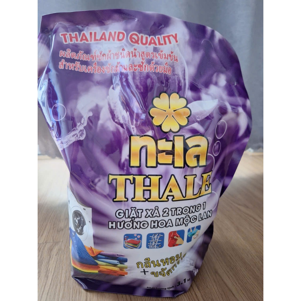 NƯỚC GIẶT XẢ THALE HOA MỘC LAN DẠNG TÚI 3.1 lít