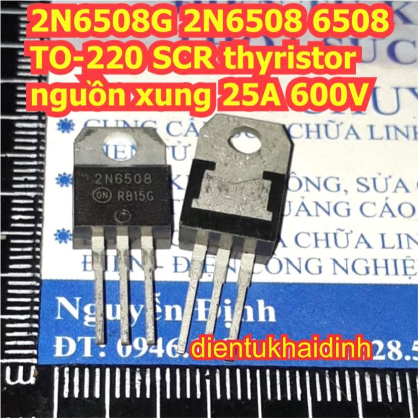 2N6508G 2N6508 6508 TO-220 SCR thyristor nguồn xung 25A 600V kde8503