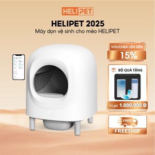 [Tặng Thảm] Máy Vệ Sinh Cho Mèo, Máy Dọn Phân Mèo Tự Động HeLiPet