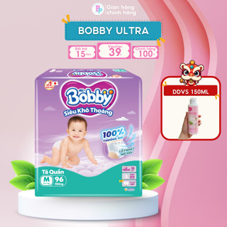 Bỉm - tã quần Bobby Ultra [DDVS PHỤ NỮ 150ml] siêu khô thoáng | Size M96 - L88 - XL76 - XXL 70  BebePlus