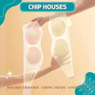 Áo Lót Nữ Áo Bra Nữ Áo Không Dây Nâng Vòng 1 Không Gọng Có Mút Đệm Gom Quả Chống Xệ ChipHouses 908