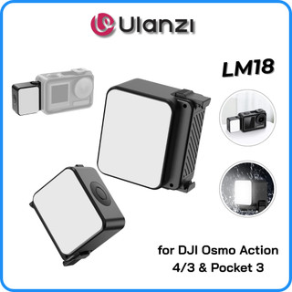  ULANZI LM18  5600K  - Đèn LED Mini Cho DJI Osmo Action 5 4 3 & Pocket 3 L042GBB1 