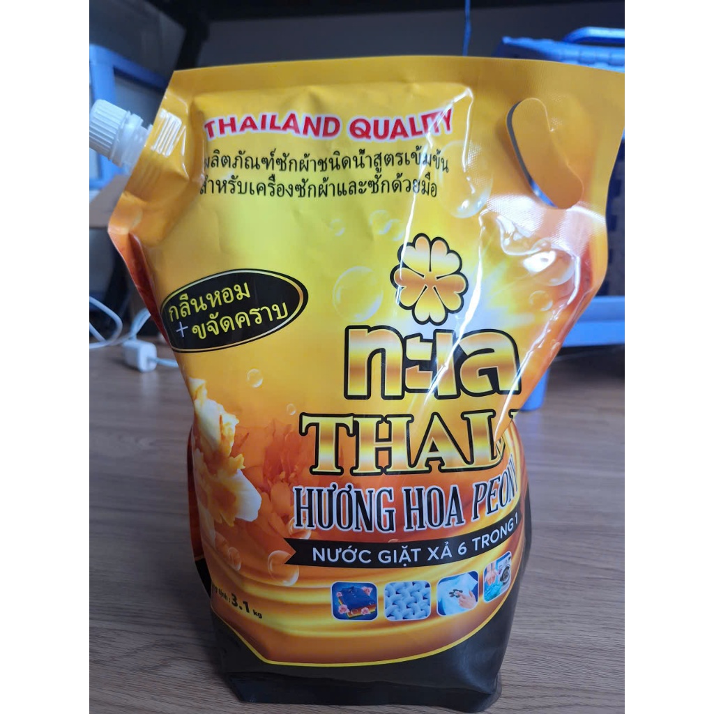 NƯỚC GIẶT XẢ THALE HOA PEONY DẠNG TÚI 3.1 lít