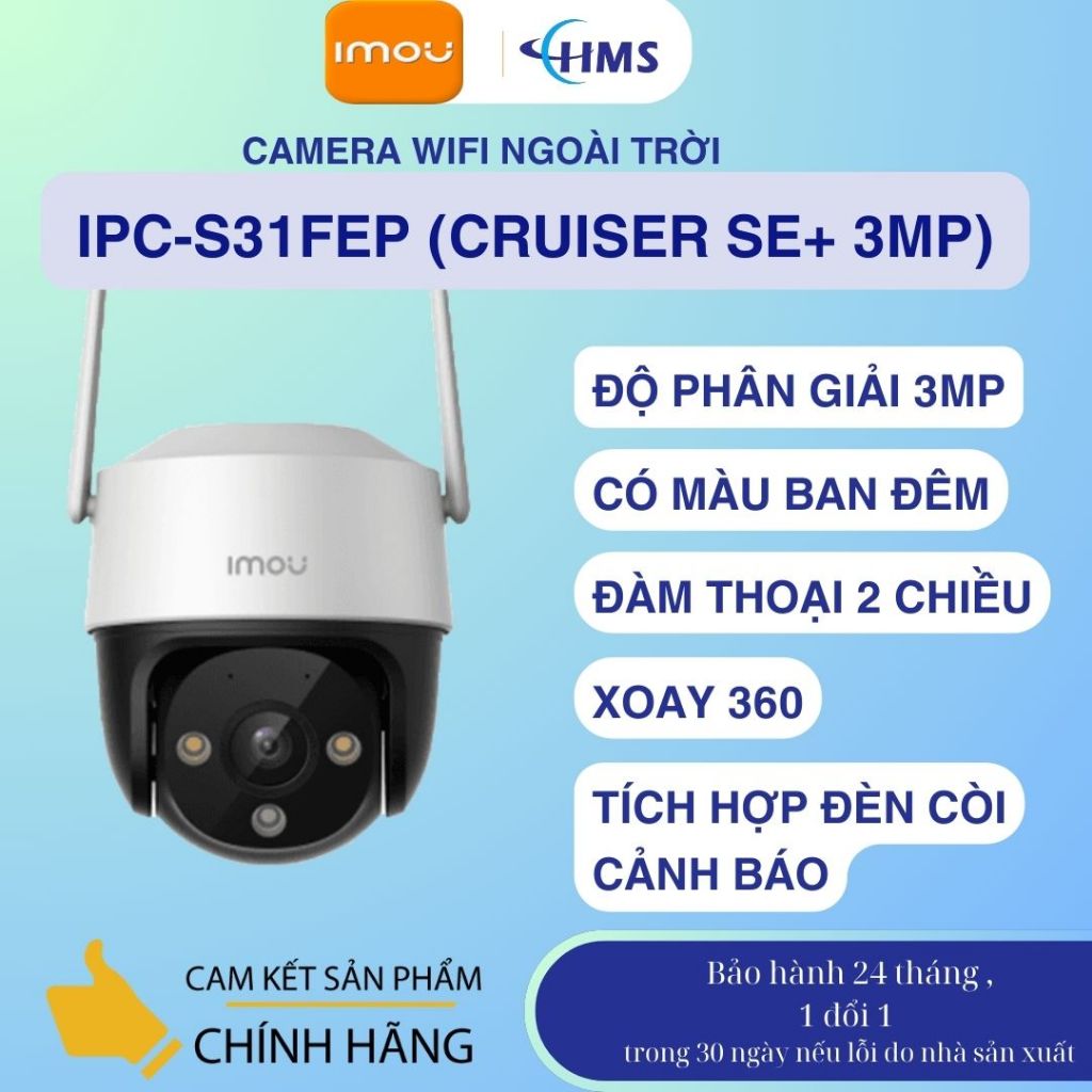 Camera Wifi Full Color IMOU IPC-S31FEP (Cruiser SE+ 3MP)