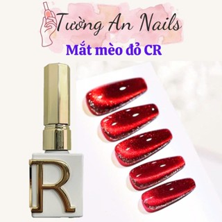  Sơn Gel mắt mèo đỏ CR Hàn quốc chai 15ml tạo hiệu ứng mắt mèo siêu sáng 
