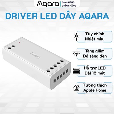 Module điều khiển led dây Aqara Smart Lightstrip Driver ZNDDMK11LM - Chế độ RGBW, Tương thích Apple HomeKit