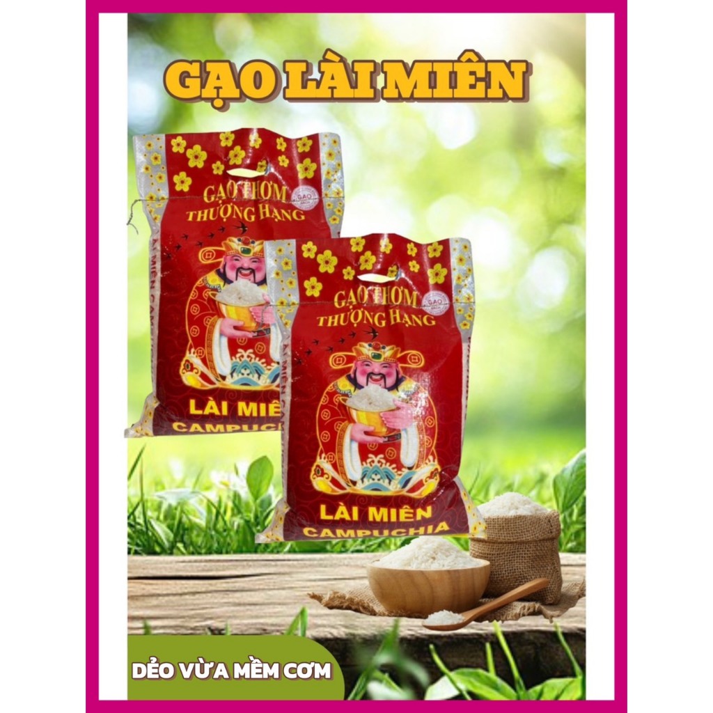  COMBO 2 túi 5Kg Lài Miên CPC-Dẻo Mềm Ngọt Cơm  Tổng 10Kg  